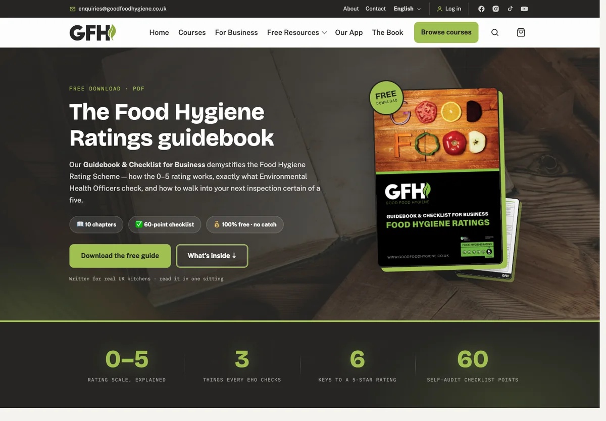 The Good Food Hygiene book