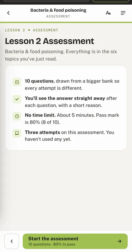 Check: You find out straight away, and why.